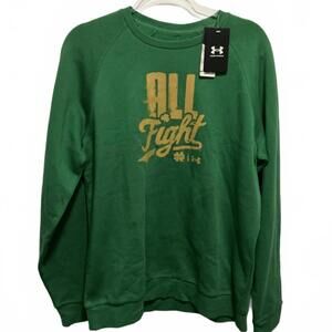 Under Armour Green 'All Fight' Crewneck Sweatshirt Medium